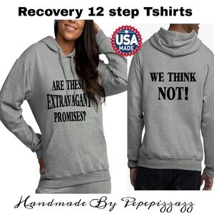 12 step recovery gift anniversary Handmade custom Unisex hoodies